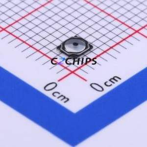 1TS016A-2500-0600-CT Tactile Switch SMD,2.6x3mm Switch Single Pole Single Throw Round Button 2.5N Vertical Mount - Product Image 1