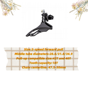 Trung Quốc xe đạp 3x8 tốc độ phía sau Shifter cho MTB phanh đòn bẩy Combo với bên trong thay đổi cáp Phụ tùng xe đạp phía trước <span class=keywords><strong>Derailleur</strong></span> 3*8S - Product Image 2