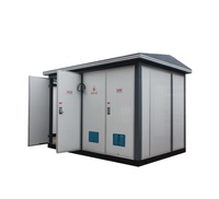 Transformateur de puissance extérieur compact triphasé à enroulement en cuivre, type boîtier préfabriqué en aluminium, 110 kV 35 kV pour l'alimentation électrique