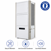 Aire Acondicionado Industrial de 16HP de Bajo Consumo, Enfriamiento Dual de Agua y Aire, Unidad de Aire Acondicionado Comercial de Alto COP, Directo de Fábrica