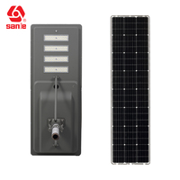 Lampadaire solaire LED tout-en-un CE RoHS IP66 haute puissance 150W, garantie 5 ans, fournisseur professionnel
