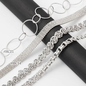 Collar de cadena de mujer joyería de moda de plata y latón 925 hecho a mano de Sri Lanka al por mayor - Product Image 4