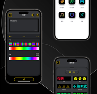 Écran LED flexible 16x32 Pixel RGB Écran LED souple Panneau de signalisation mobile APP Matrice de contrôle LED Produits EL en gros