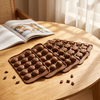 Molde de Silicona de Grado Alimenticio para Chocolate de Gran Venta con Múltiples Diseños para Hornear Pasteles y Galletas DIY Resistente a Altas Temperaturas