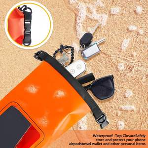 Portable extérieur étanche <span class=keywords><strong>sac</strong></span> sec <span class=keywords><strong>sac</strong></span> 2L roll top pour natation voyage stockage téléphone portable Camping <span class=keywords><strong>sous</strong></span>-marin randonnée - Product Image 4