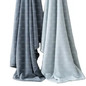 Wholesale Lowest Price Gray 100%Polyester Knit Lightweight Fuzzy Jersey Sweater Fleece Blanket