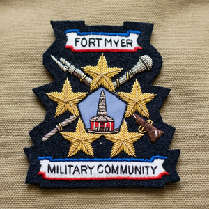 Fortmyer community 46 High Quality Lace Embroidered Patch <b>Sew</b>-On Fabric Badge Circular Luxury Design for Garment - Product Image 1