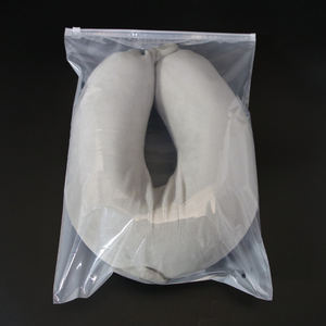 Bán buôn tùy chỉnh bao bì in logo tự niêm phong Áo sơ mi quần áo Zip khóa rõ ràng <span class=keywords><strong>Ziplock</strong></span> nhựa dây kéo Frosted túi quần áo - Product Image 2