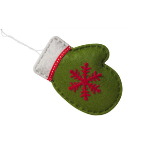 Pendentifs suspendus d'ornement d'arbre de Noël en tissu de feutre avec corde - Product Image 4