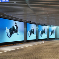 Écran LED d'intérieur Pushunled à faible consommation d'énergie, écran vidéo pour vitrine, mur vidéo, écran à pixels P2, contrôle de zone dynamique, 600cd/m