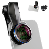 Objectif Fisheye NEEWER LS 29 PRO 8 mm avec filetage 17 mm, objectif manuel à clipser pour smartphone, pour photographie créative de paysages et de concerts