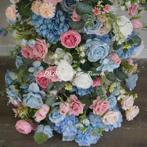 Arco DE BODA romántico al por mayor, arreglo de arco de flores artificiales de seda, decoración de arco de flores de alta calidad - Product Image 5