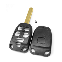 Carcasa de Llave Inteligente de 5 Botones, Universal, para Vehículos, Repuesto de Control Remoto, con Hoja Virgen