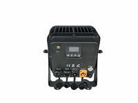 Projecteurs de scène AMG LED Par IP65 RGBWA+UV 6-en-1, alimentés par batterie, sans fil, avec télécommande DMX/WiFi, pour éclairage extérieur