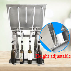 Bouteilles semi-automatiques Remplisseur <span class=keywords><strong>de</strong></span> liquide à débordement par gravité 4 buses Siphon Bière Vin Brandy Whisky Machine <span class=keywords><strong>de</strong></span> remplissage <span class=keywords><strong>de</strong></span> bouteilles en verre - Product Image 5