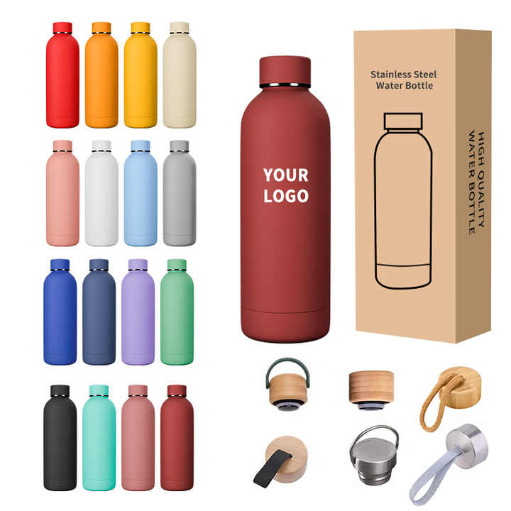 Personalized Insulated Stainless Steel Drink Bottle - 500ml, Thermal, For Kids Sport Gym