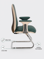 Chaise de bureau exécutive ergonomique contemporaine en cuir PU, pivotante et réglable, très confortable, pour atelier et chambre à coucher