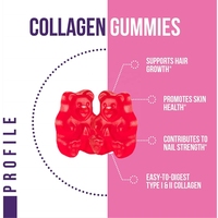 Gummies de collagène et kératine pour la croissance des cheveux, vitamines en comprimés, soins de la peau OEM/ODM