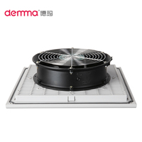 Ventilateur de cabinet FB9804 IP54 avec filtre, 230V, 120-128m³/h, ABS UL94-V0, ventilateur à persiennes pour armoire de commande électrique