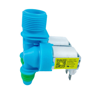 DC33 Water Inlet Valve For Washing Machine 2 Way <b>Splitter</b> Connector With Green <b>Hose</b> Fittings - Product Image 4