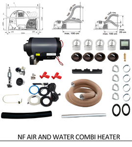 Chauffe-eau et <span class=keywords><strong>chauffage</strong></span> combinés NF Combi Heater 6KW 12V, diesel, air et eau, pour <span class=keywords><strong>camping</strong></span>-<span class=keywords><strong>car</strong></span>, similaire au <span class=keywords><strong>chauffage</strong></span> Truma - Product Image 2