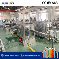 Ligne de remplissage automatique de boissons gazeuses 15500 BPH, machine à eau gazeuse PET clé en main SUS316 pour usine de boissons nationale