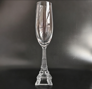 Flûtes à champagne en cristal sans plomb de 230 ml, base Tour Eiffel, idéales pour offrir - Product Image 5