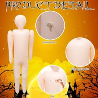 Poupée Mannequin de corps gonflable de 60 pouces pour bricolage Cosplay Halloween décorations accessoires