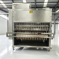 Machine à abattre la volaille commerciale en acier inoxydable, machine à plumer les poulets pour l'équipement de transformation de la volaille