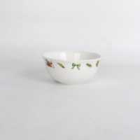 Service de vaisselle en porcelaine de Noël, 24 pièces, ensemble de vaisselle en céramique, ensemble d'assiettes