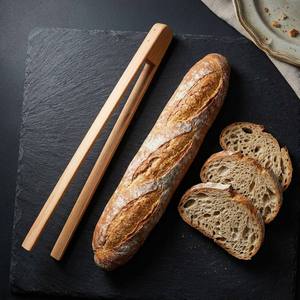 Pinze per Pane in Bambù con Finitura Liscia, Pinze per Toast, Clip per Pane per Cucina, Ristorante, Buffet Matrimoniale, Brunch, Caffè - Product Image 4