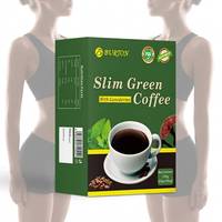 Vente en gros de poudre de café vert instantané Mellow Slim, Ganoderma, herbes fonctionnelles, perte de poids, sans sucre, sans graisses trans, sachet de 10 g
