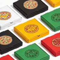 Boîte à pizza personnalisée en gros au prix d'usine, 10, 12, 14, 18, 24 pouces, avec votre propre logo