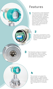 Chất lượng tốt nhất trước <span class=keywords><strong>Vortex</strong></span> lưu lượng kế cho <span class=keywords><strong>gas</strong></span> 4-20mA RS485 IP65 Hart 2 cảm biến OEM cho airmedium OEM Tùy chỉnh mặt bích - Product Image 6