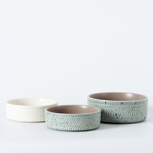 BESTCERA Custom ized Round Porzellan Pet Bowl Glasierte Pet Feeder Hund und Katze Keramik schale - Product Image 6