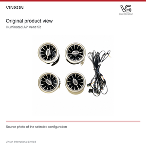 Kit de ventilación de aire iluminado para Mercedes Benz Clase V W447 2016-2023 Cuatro ventilaciones iluminadas - Product Image 2