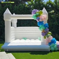 Château gonflable de mariage blanc élégant pour parc gonflable