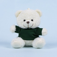 Vente en gros usine : Pendentif porte-clés ours en peluche personnalisé, décoration à suspendre pour sac à dos, jouet créatif en peluche pour couple