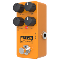 HUASHENG Pédale Classique Overdrive pour Guitare Électrique Ultra Distortion