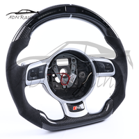 Volant de direction LED en fibre de carbone Alcantara pour AUDI R8 TT Roadster RS TTS MK2 2008-2019