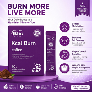 OKTW Kcal Burn Café con Extracto de Té <span class=keywords><strong>Verde</strong></span>, L-Carnitina y Cromo, Quemador de <span class=keywords><strong>Grasa</strong></span> Diario, Supresor del Apetito, Café Instantáneo en Stock - Product Image 2