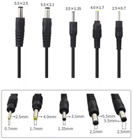 Câble d'alimentation DC pour ordinateur portable, adaptateur de chargeur, prise mâle/femelle à douille cylindrique, 2 conducteurs en cuivre, PVC, 5.5x2.5mm