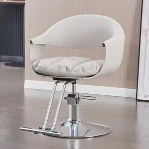 Salon Styling <b>Chair</b> - Modern <b>Leather</b> Hairdressing <b>Chair</b> with Adjustable Base for Hair Salons - Product Image 5