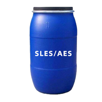 كبريتات لوريل إيثر الصوديوم SLES 70% مواد كيميائية للعناية بالشعر مواد خام للمنظفات رقم CAS 68585-34-2 بسعر المصنع وشحن سريع