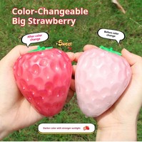 Gadget anti-stress Guangda Fun Encounter en forme de fraise à presser, changeant de couleur, un outil anti-stress le plus vendu