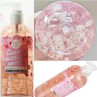 Coffret de gel douche et de lavage corporel nourrissant anti-âge à base de pétales de fleurs naturelles, cadeau de Noël luxueux pour femmes, tous types de peau