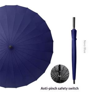 OEM Custom Durable Nylon Straight Shaft UV Printing Long Handle Promotional Rain Umbrella Factory Direct Bulk Customization - Product Image 2