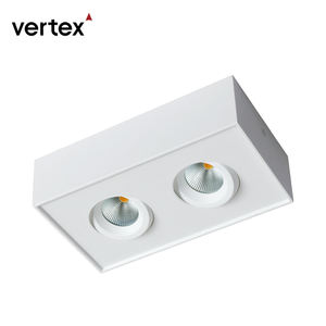 16W doble cabeza cuadrada abajo luz <span class=keywords><strong>Rectangular</strong></span> ajustable doble cabeza <span class=keywords><strong>LED</strong></span> foco <span class=keywords><strong>superficie</strong></span> montada <span class=keywords><strong>Downlight</strong></span> - Product Image 2