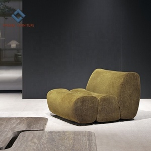Derniers canapés modulaires modernes en cuir de couleur noire aniline pleine fleur pour salon ensemble Ernest - Product Image 5