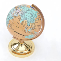 Globo Flotante 3D de 20 cm, Herramienta de Enseñanza de Geografía para Estudiantes, Base de PVC de Color, Decoración de Escritorio, Globo Terráqueo para el Aula